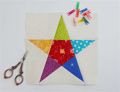 Printable 5 Point Star Quilt Pattern
